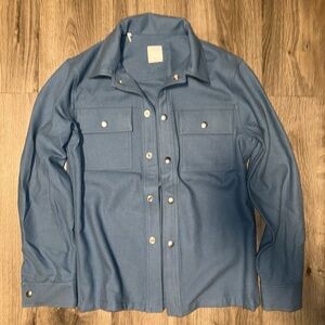 Sandro Blue Men's Shirt Jacket